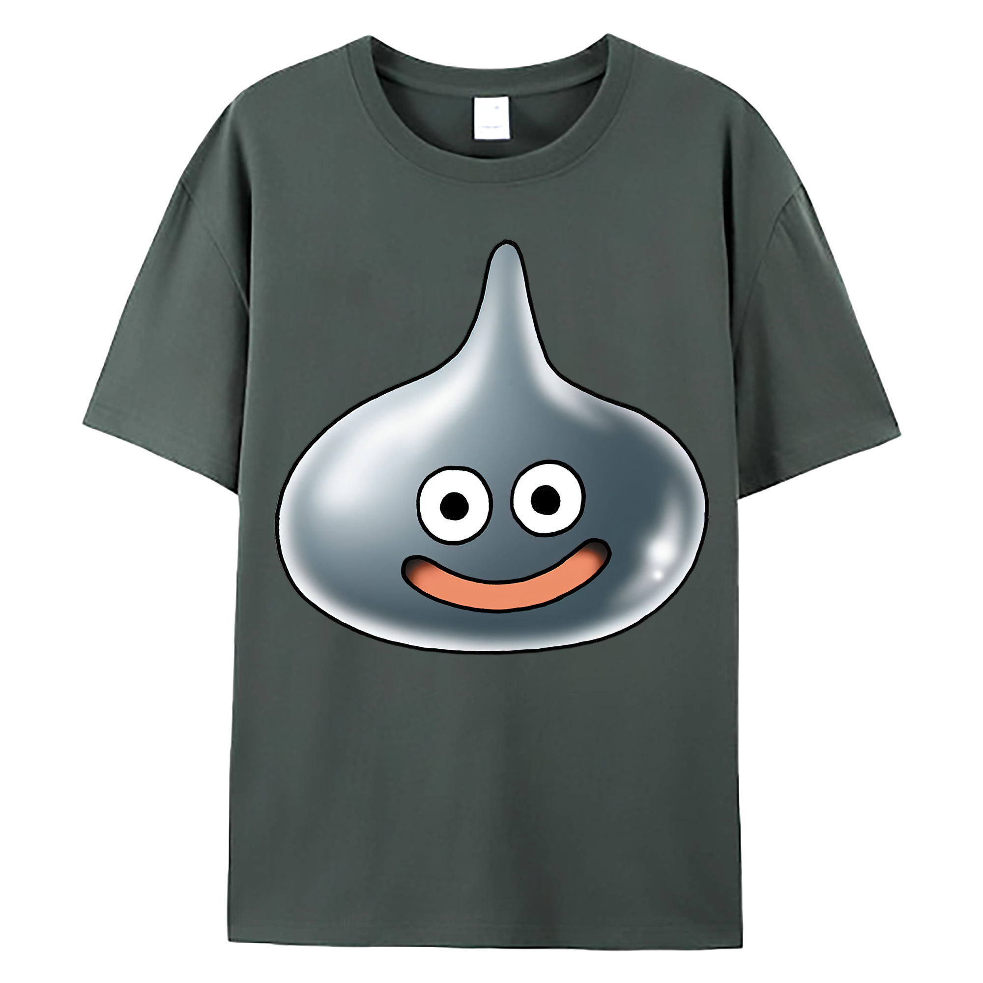 （画像用） ドラゴンクエスト Doragon Kuesuto Dragon Quest 綿100％ メンズ半袖Tシャツ｜肌触りやわらか＆通気性